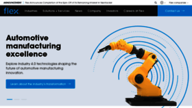 What Flextronics.com website looks like in 2024 