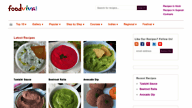 What Foodviva.com website looks like in 2024 