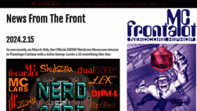 What Frontalot.com website looks like in 2024 