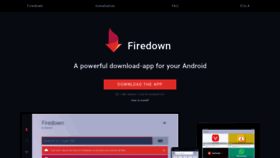What Firedown.app website looks like in 2024 