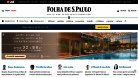 What Folha.com website looks like in 2024 