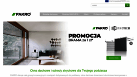 What Fakro.pl website looks like in 2024 