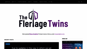 What Flerlagetwins.com website looks like in 2024 