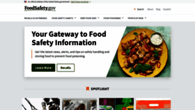 What Foodsafety.gov website looks like in 2024 