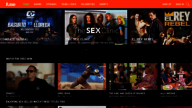 What Fuse.tv website looks like in 2024 