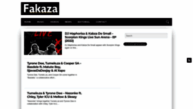 What Fakaza.com website looks like in 2024 