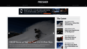 What Freeskier.com website looks like in 2024 