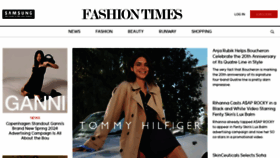 What Fashiontimes.com website looks like in 2024 