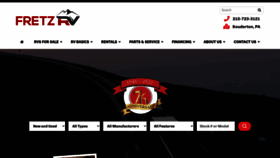 What Fretzrv.com website looks like in 2024 