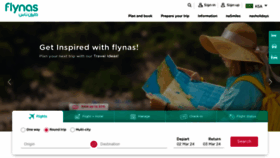 What Flynas.com website looks like in 2024 