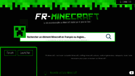 What Fr-minecraft.net website looks like in 2024 