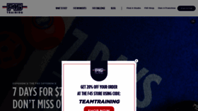 What F45training.com website looks like in 2024 