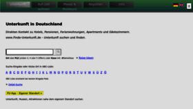 What Finde-unterkunft.de website looks like in 2024 