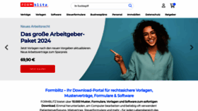 What Formblitz.de website looks like in 2024 