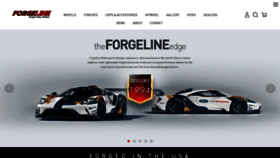 What Forgeline.com website looks like in 2024 