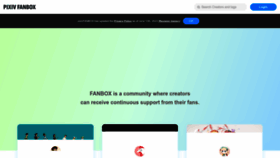 What Fanbox.cc website looks like in 2024 
