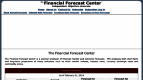 What Forecasts.org website looks like in 2024 