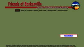 What Friendsofbarkerville.ca website looks like in 2024 