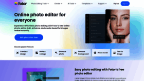 What Fotor.com website looks like in 2024 