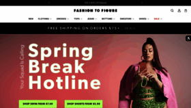 What Fashiontofigure.com website looks like in 2024 