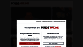 What Fondsprofessionell.at website looks like in 2024 