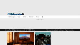 What Flatpanels.dk website looks like in 2024 