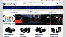 What Fotoplus.pl website looks like in 2024 