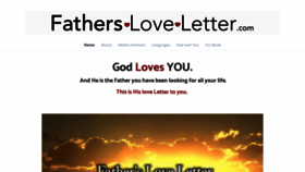 What Fathersloveletter.com website looks like in 2024 
