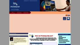 What Freelang.net website looks like in 2024 
