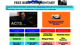 What Freebiblecommentary.org website looks like in 2024 