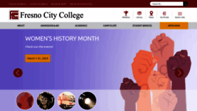 What Fresnocitycollege.edu website looks like in 2024 