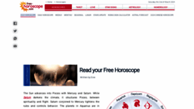 What Free-horoscope.com website looks like in 2024 