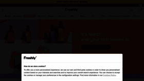 What Freshlycosmetics.com website looks like in 2024 