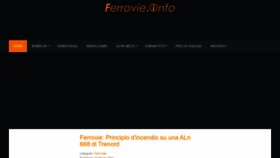 What Ferrovie.info website looks like in 2024 