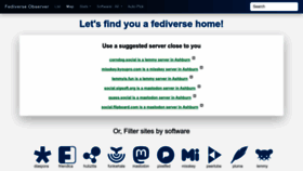What Fediverse.observer website looks like in 2024 