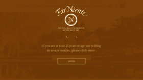 What Farniente.com website looks like in 2024 