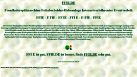 What Ffie.de website looks like in 2024 