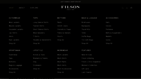 What Filson.com website looks like in 2024 