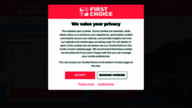 What Firstchoice.co.uk website looks like in 2024 