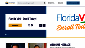 What Fldoe.org website looks like in 2024 