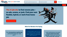 What Flexjobs.com website looks like in 2024 