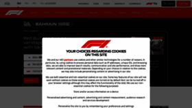 What Formula1.com website looks like in 2024 