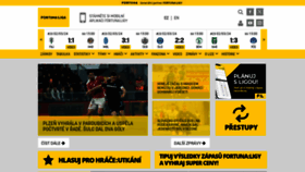 What Fortunaliga.cz website looks like in 2024 
