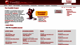 What Freebsd.org website looks like in 2024 