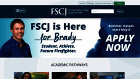 What Fscj.edu website looks like in 2024 