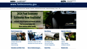 What Fueleconomy.gov website looks like in 2024 