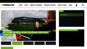 What Fussball.de website looks like in 2024 