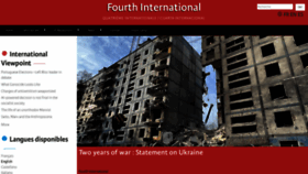 What Fourth.international website looked like in 2024 (1 year ago)