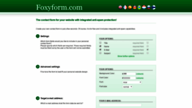 What Foxyform.com website looks like in 2024 