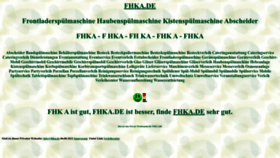 What Fhka.de website looks like in 2024 